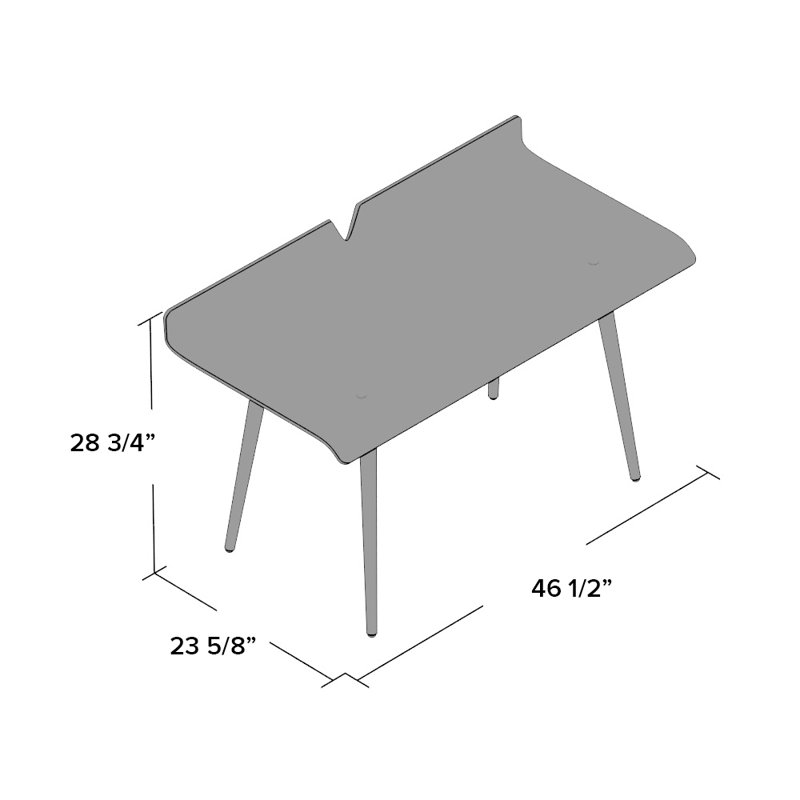 Langley Street Killeen Writing Desk & Reviews Wayfair